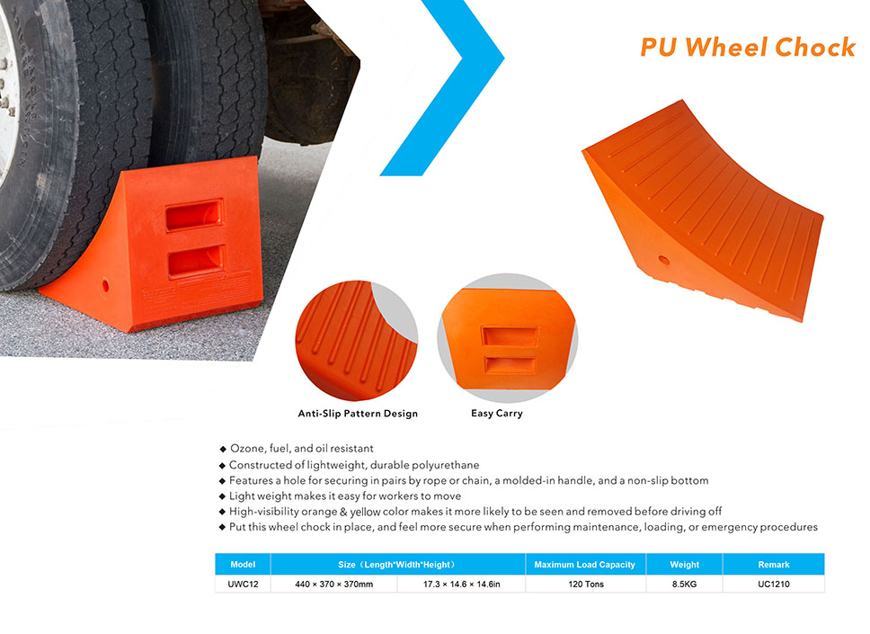 URETHANE WHEEL CHOCK